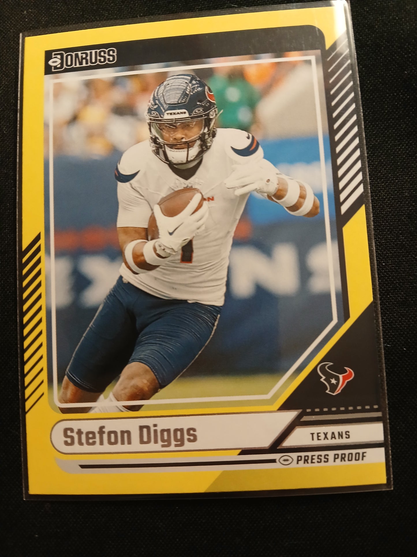 2024, Panini Donruss, #182, Stefon Diggs, Yellow Press Proof