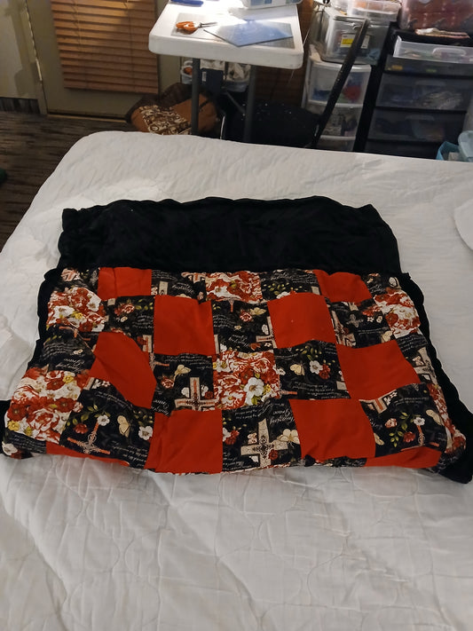 Handmade Amazing Grace throw quilt